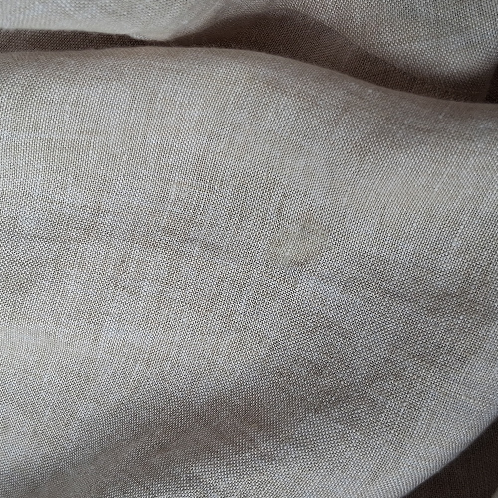 Magaschoni 100% Linen Elegant Cream Wrap Dress Size 6 - Picture 12 of 13